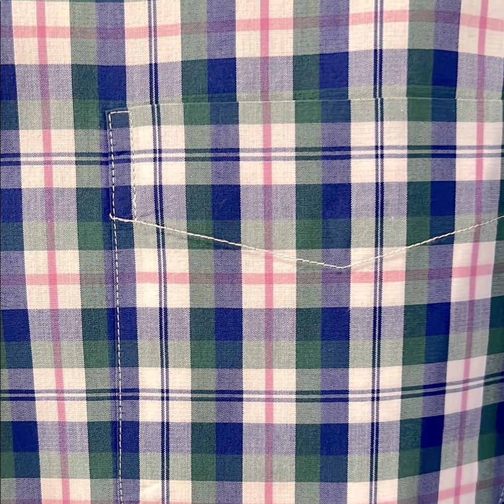 J. Crew Men's Secret Wash Blue Plaid Shirt XL - Picture 5 of 5